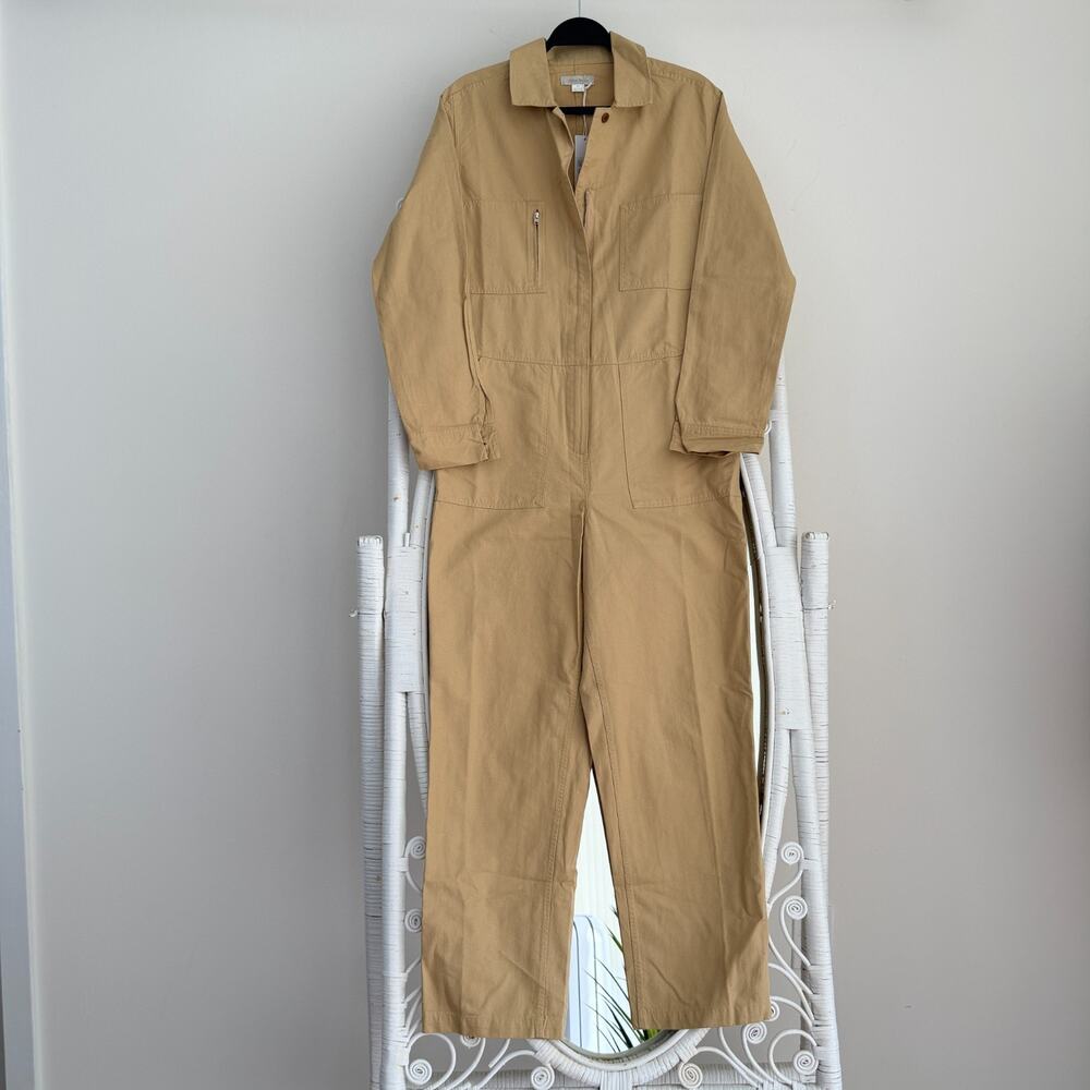 Outerknown Jumpsuit Womens Small Utility Cargo Coveralls Linen Cotton Gorpcore